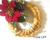 A picture of step 8 of Christmas Bread Wreath.