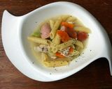 A picture of step 8 of Penne In Chicken Soup.