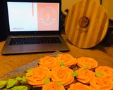 A picture of step 8 of Orange cupcakes.