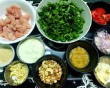 A picture of step 1 of Lasooni Methi Chicken.