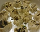 A picture of step 1 of Chicken and shitake dimsum /dumplings .