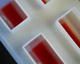 A picture of step 4 of Rainbow Popsicles.