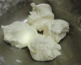 A picture of step 2 of Daikon Radish Mochi with Brown Sugar Filling.
