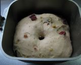 A picture of step 3 of Chewy Little Walnut-Raisin Whole Wheat Rolls.