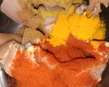A picture of step 1 of Jhatpat Chicken Bhuna masala.