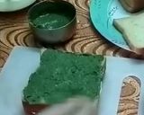 A picture of step 3 of Tricolour Sandwich or Bread pakoda.