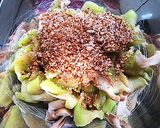 A picture of step 4 of Autumn Eggplant & Shiitake Mushrooms with a Sesame Sauce.