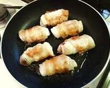 A picture of step 3 of Hanpen Fish Cakes and Shiso Leaves Rolled in Pork.