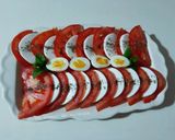 Une image de l'étape 7 de Salade tomate mozzarella et œufs de caille 🍅🧀🥚.