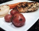 A picture of step 17 of Herb Grilled Chicken Dinner.