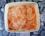 A picture of step 4 of How to Make Nice Pink Sweet and Sour Pickled Ginger.