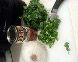 A picture of step 3 of Green Chicken Enchiladas.