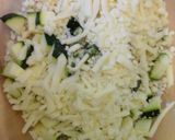 A picture of step 4 of Low calorie courgette mini quiche with cheese straws.