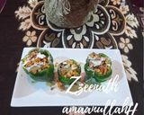 A picture of step 4 of Ragda Capsicum Bowls.