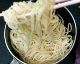 A picture of step 1 of Chicken salami Spaghetti.