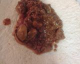 A picture of step 7 of Bolognaise Tortillas.