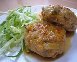 A picture of step 7 of A Favorite with Children Easy Teriyaki Lotus Root Meatballs.