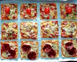 รูปขั้นตอนการทำที่ 3 ของ เกี๊ยวพิซซ่า/แผ่นเกี๊ยวพิซซ่า wonton pizza