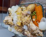 Foto del paso 6 de la receta Escabeche de gallina acompañado con yuca