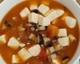 A picture of step 11 of Tomato mushroom tofu soup.