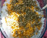 Foto del paso 6 de la receta: Ensalada de arroz, arvejas, choclo y huevo