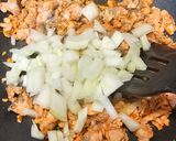 A picture of step 2 of Salmon Fried Rice with Egg.