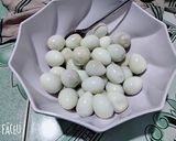 Hình bước làm 1 của món Trứng cút rim nước tương