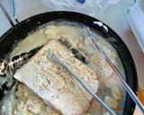 A picture of step 2 of Banana Coconut milk Toast.