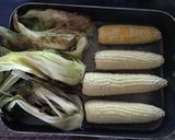 A picture of step 3 of California Farm Grilled Sweet Corn in the Husk.