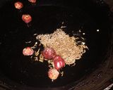 A picture of step 7 of Green masala Dahi brde.