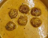 A picture of step 5 of Lauki koftay.