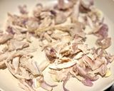 Hình bước làm 1 của món Cơm Chiên Gà Xé Topping Trứng Bắc Thảo