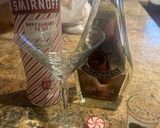 A picture of step 1 of Martini chocolate peppermint.