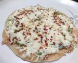 A picture of step 12 of Veg Cheese Paneer Pan Pizza.