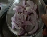 A picture of step 1 of Leftover Chhole Pulao.