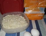 A picture of step 1 of Spicey Scrambled eggs with Califlower-healthy.