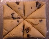 A picture of step 8 of Easy Chocolate Scones.
