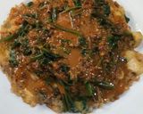 Foto langkah ke 5 dari resep Tahu Telor Kangkung Bumbu Pecel.