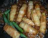 A picture of step 8 of Burdock Root Pork Rolls.