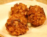 A picture of step 8 of Chicken Meatballs with Crunchy Lotus Root.