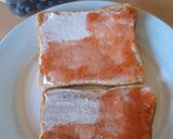 A picture of step 3 of Vickys 'Star-Spangled Banner' Toast, 4th of July Kids Breakfast.