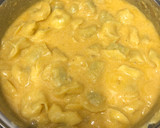Foto del paso 3 de la receta: 146. Tortellini de espinacas con salsa de calabaza a los 4 quesos (principal pasta)