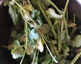 A picture of step 1 of Mint ginger sauce.