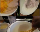 A picture of step 2 of AMIEs Mamon (muffin cake).