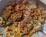 Foto del paso 4 de la receta: Hamburguesa de atún al curry con patatas gajo al horno
