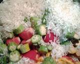 Okra tomatoes and rice recipe step 3 photo