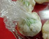 A picture of step 5 of Microwave-Steamed Shrimp and Hanpen Bites.