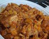 A picture of step 4 of Jackfruit kathal curry.
