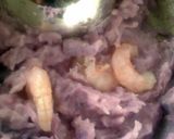 A picture of step 2 of Sig's Purple Potato and Prawn Puree.