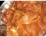 A picture of step 1 of Chicken Pakoda.